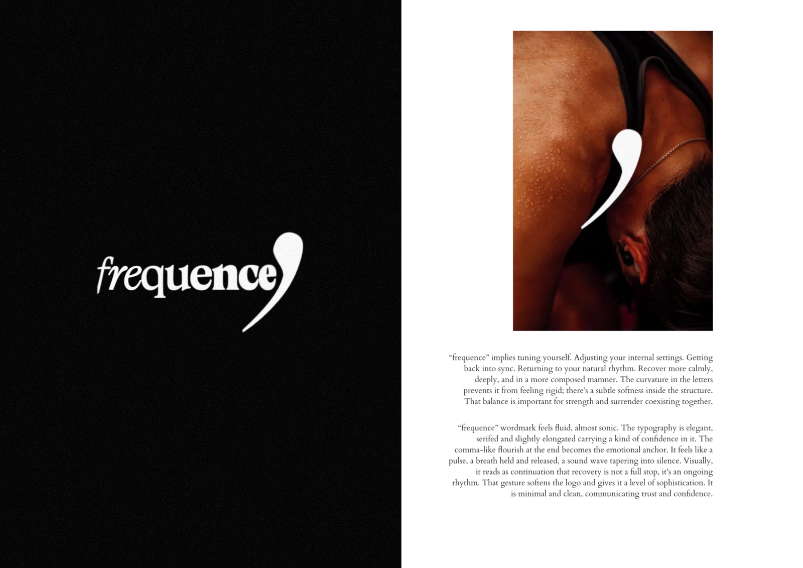 Brand identity and portrait composition